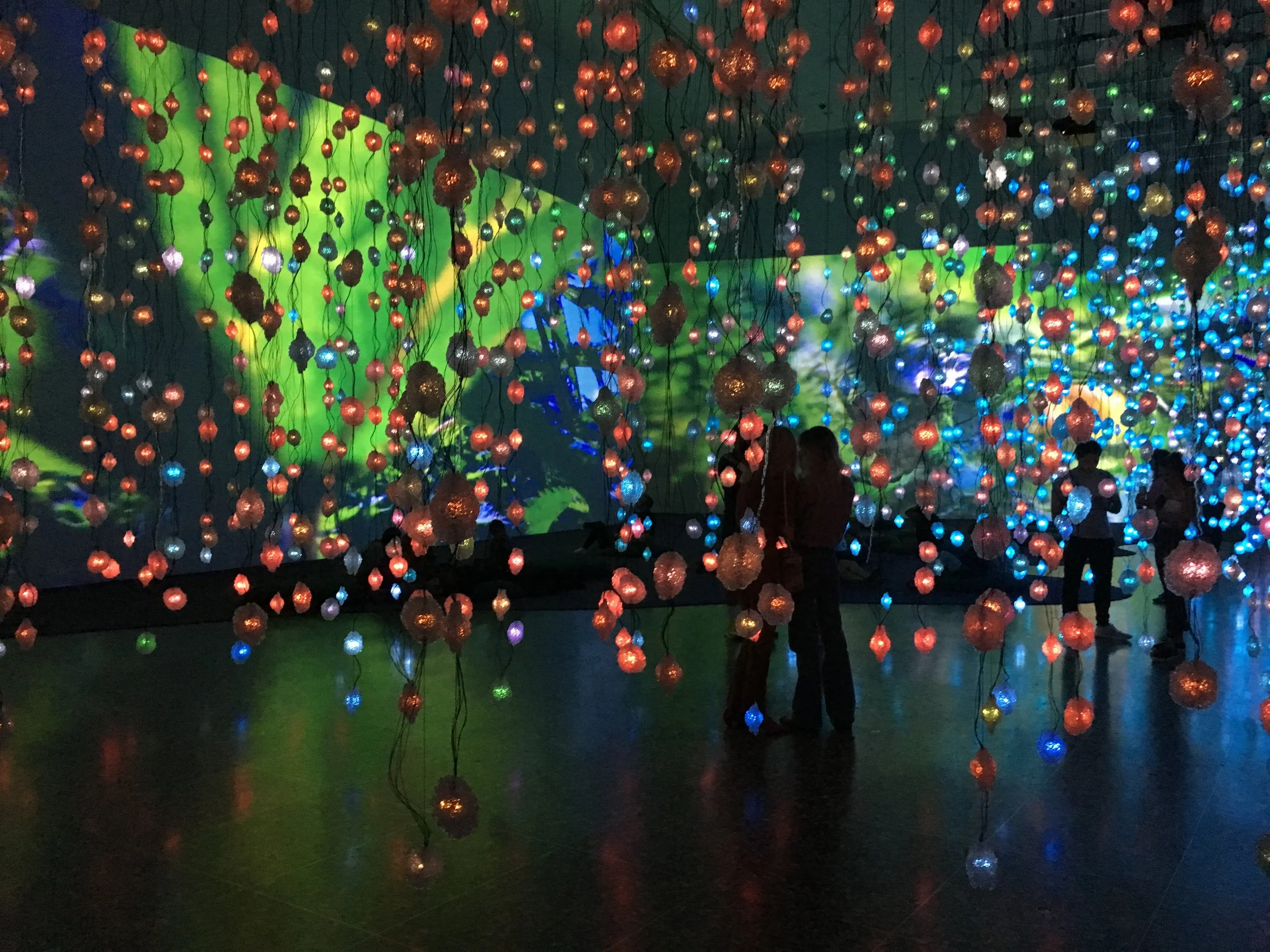Pipilotti Rist, Pixel Forest and Worry Will Vanish , 2016 and 2014