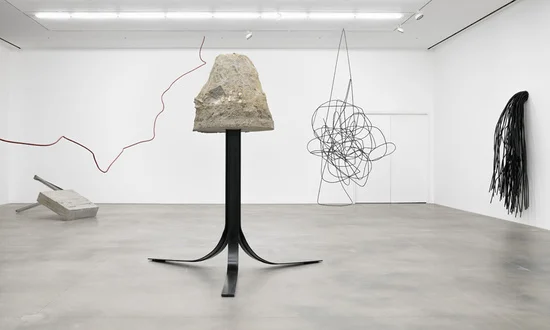 Monika Sosnowska, H and Concrete , with (left) Rebar 20 and (right) Rebar 12 , all 2017 