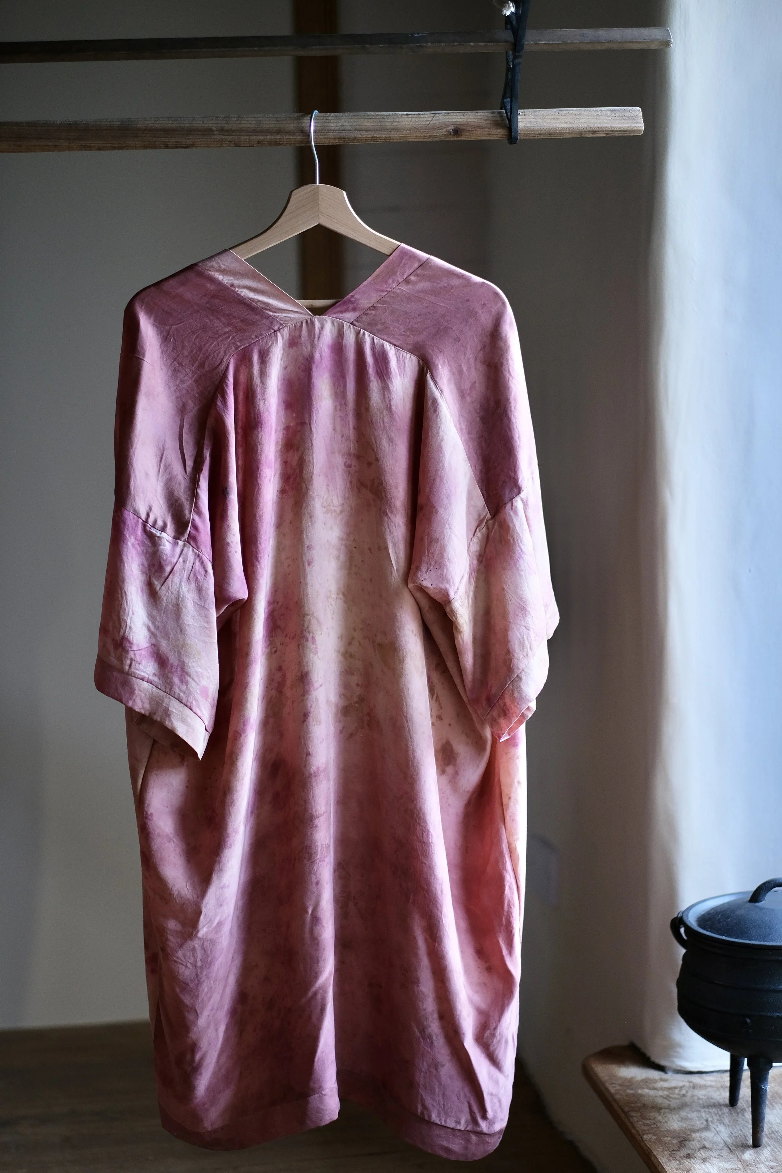 Antique Rose Silk Robe