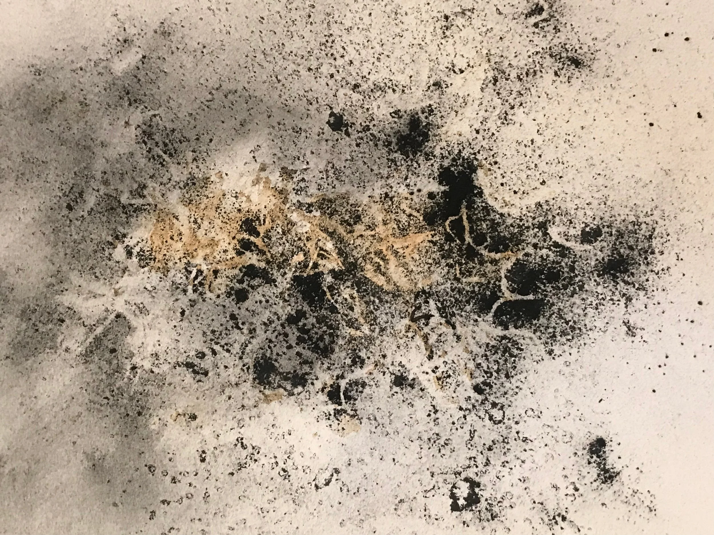 Reverie: Keemun & Charcoal, 2021, 9" x 12" on paper