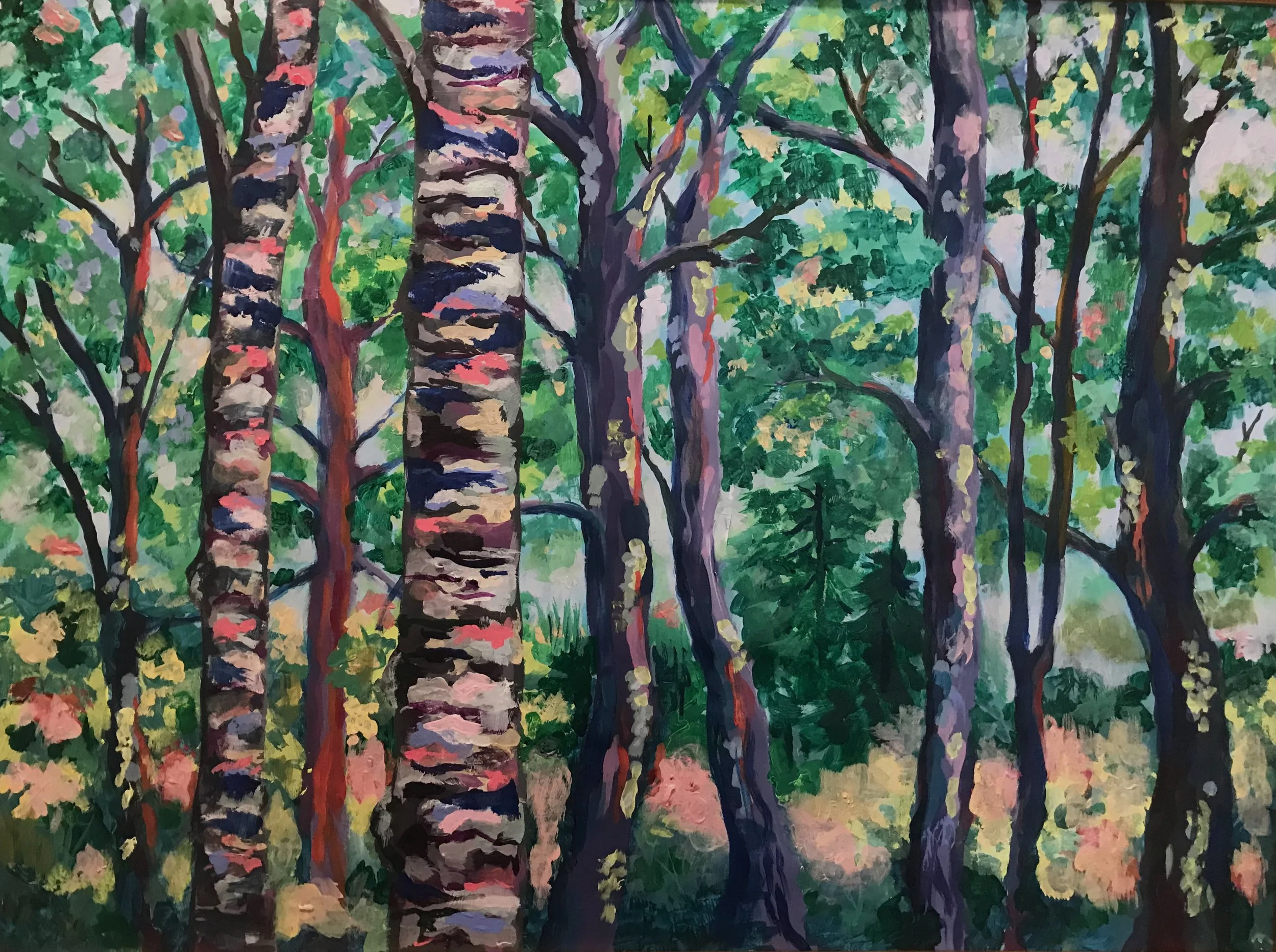 Otis,  acrylic on canvas, 2021, 18" x 24"