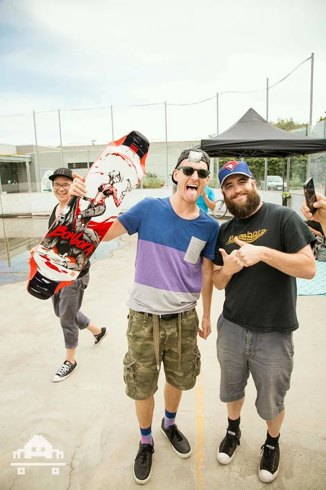 Another winner of a brand new BOMBORA BALISONG. photo - Jon Nuss