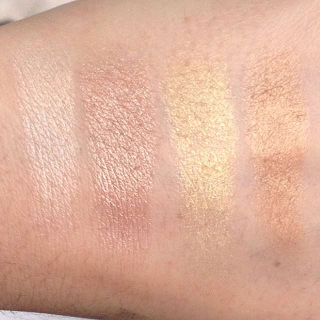 LEFT TO RIGHT: Moonstone, Opal, Champagne Gold and Topaz