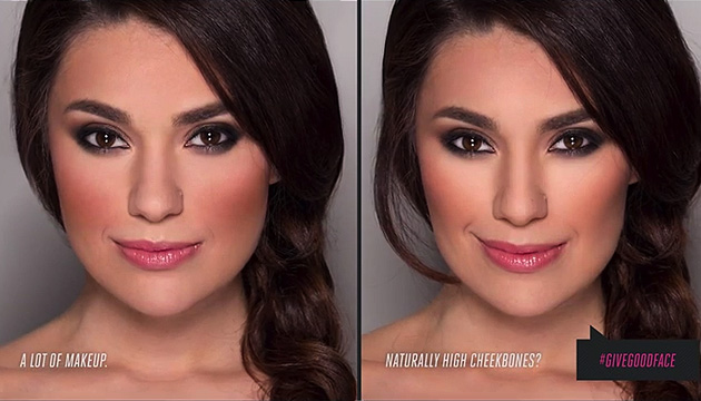 By Jordan Liberty: Left is using bronzer as a contour, Right is using a cool-grey toned shade as contour
