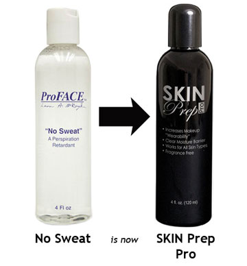 Mehron Skin Prep Pro: Liquid antiperspirant applied underneath makeup. Always apply as first step in skin prep! 