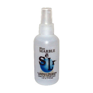 Premiere Products Inc. Blue Marble SELR Spray: This is the water-based version of the Green Marble SELR spray, used for special effects, meant for traditional beauty makeup. Blue Marble is not only affordable, but extremely effective in its sealing capabilities!