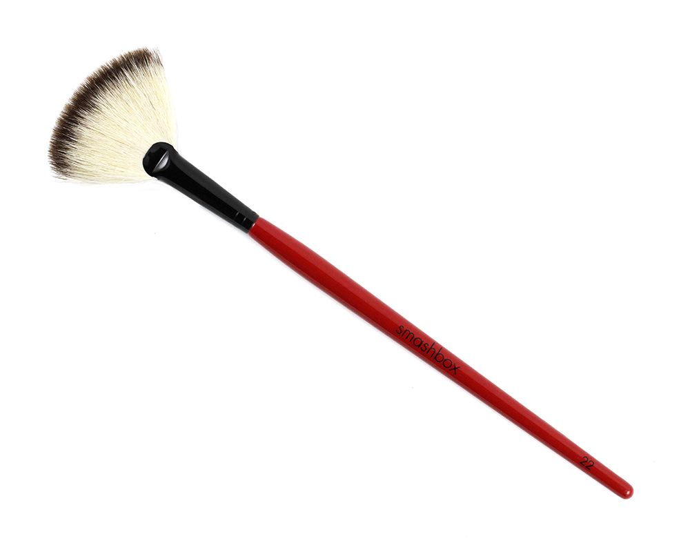 Smashbox Fan Brush 22: This is the best slightly-firm fan brush I've ever tried. It can pick up the right amount of product and deposit just as much as you like. Many fan brushes pick up very little and you have to keep applying in layers, this one you do not have to waste any time! I love to use this with shimmer products for ultimate control. 