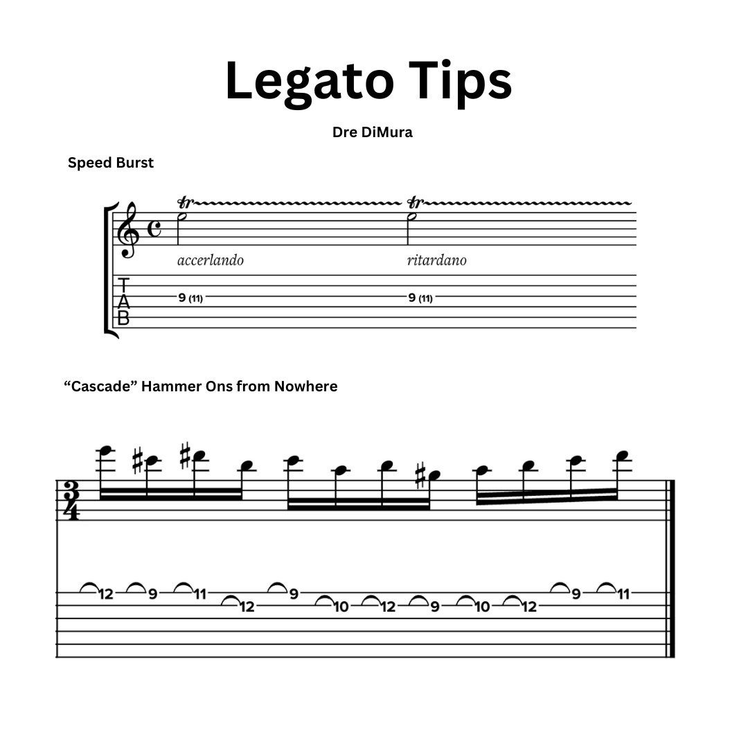 Legato Quick Tips
