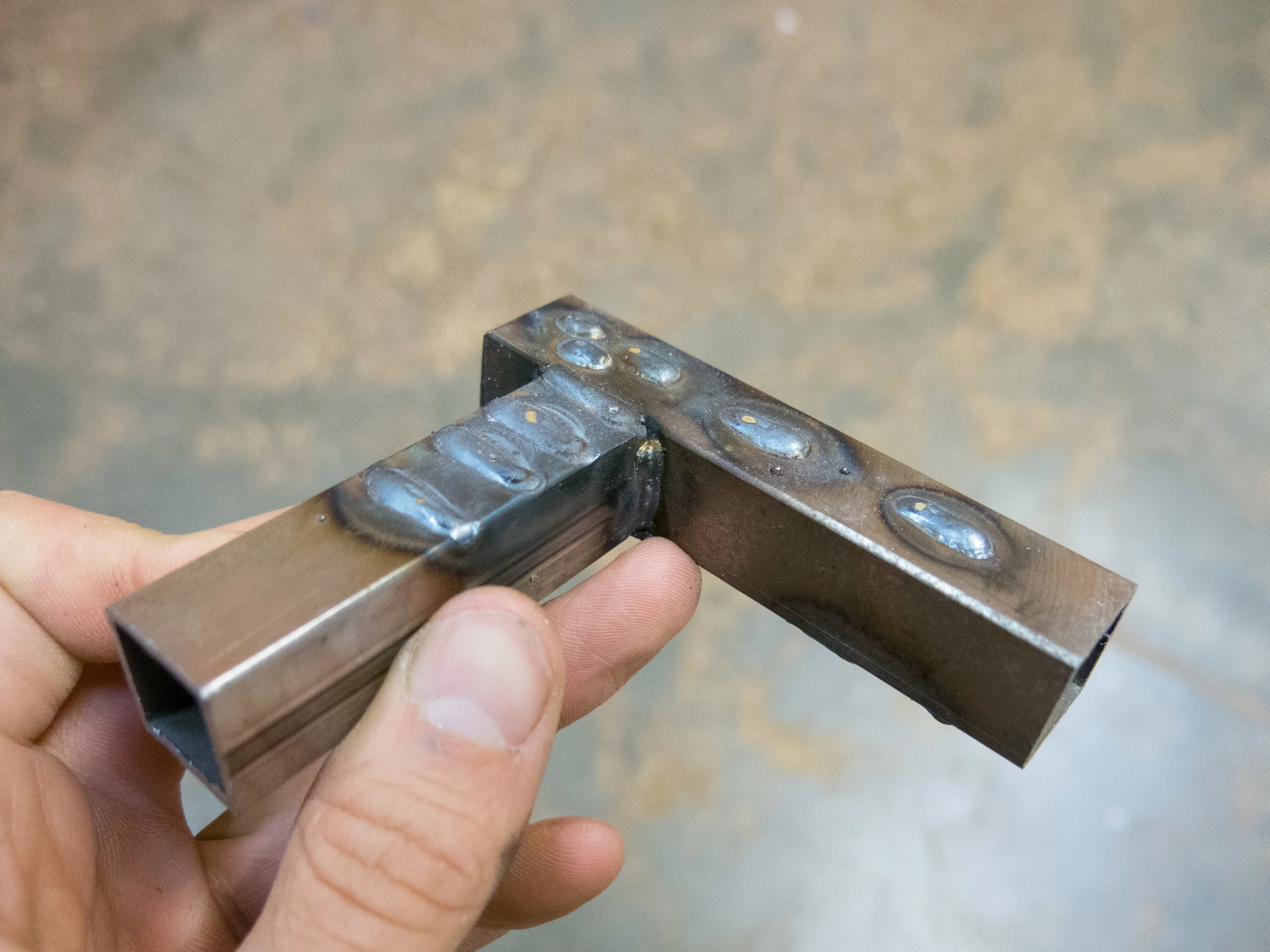 Dialing in the settings on some scrap. 