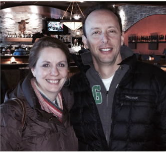 Anya Ciecierski & Dave Foreman on the third time we met in person. (Winter 2014)