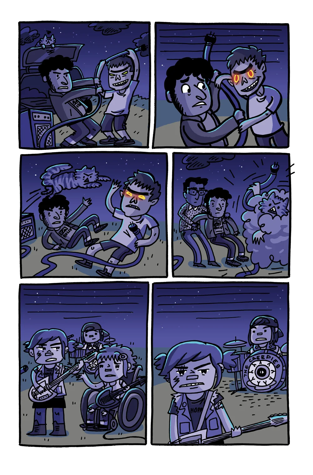 Colors for Coady and the Creepies Issue #3 (Boom! Box) – Art by Amanda Kirk