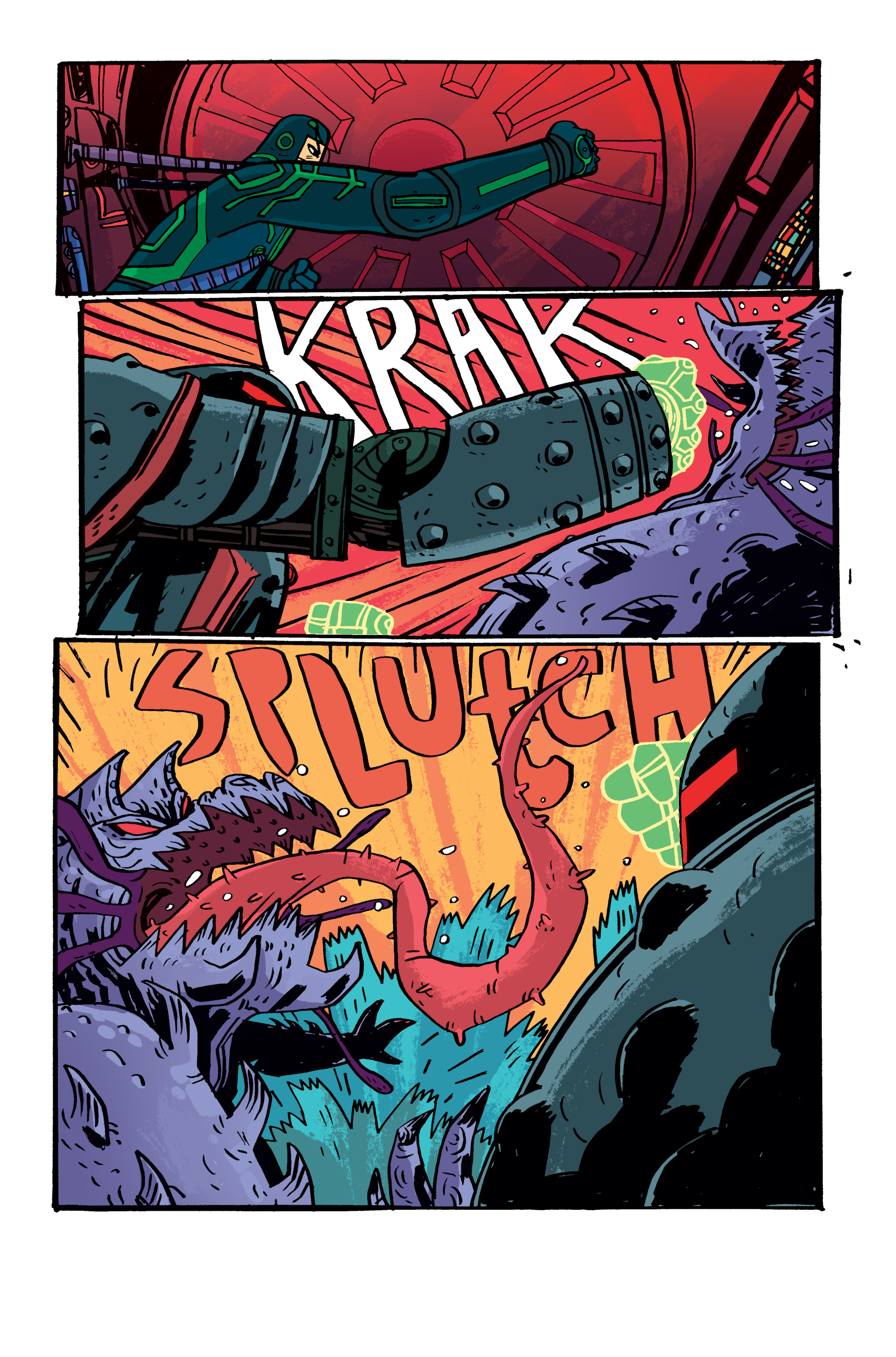 Colors for Samurai Jack: Quantum Jack #3 (IDW) – Art by Warwick Johnson Cadwell