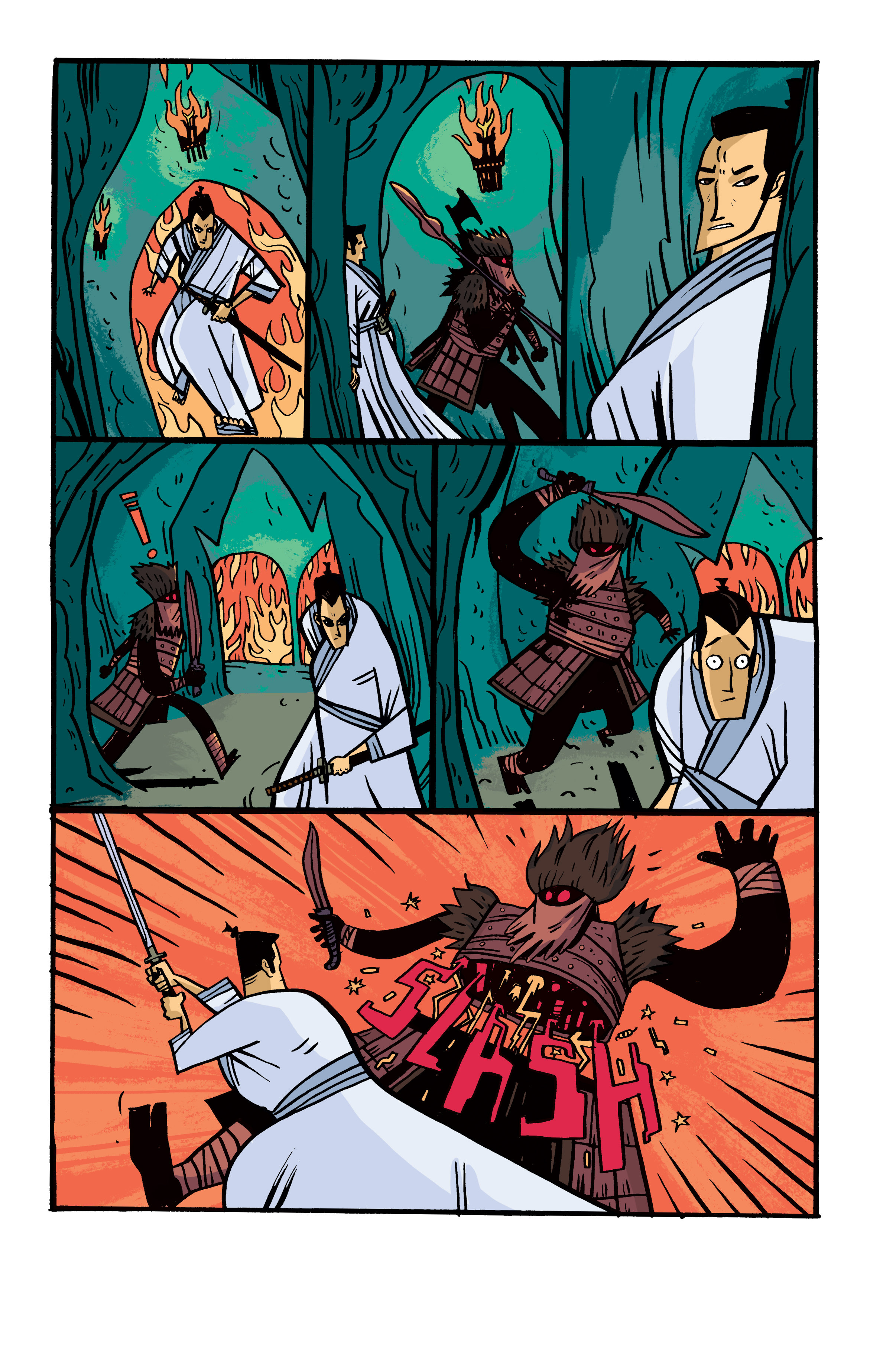  Colors for Samurai Jack: Quantum Jack #5 (IDW) – Art by Warwick Johnson Cadwell 