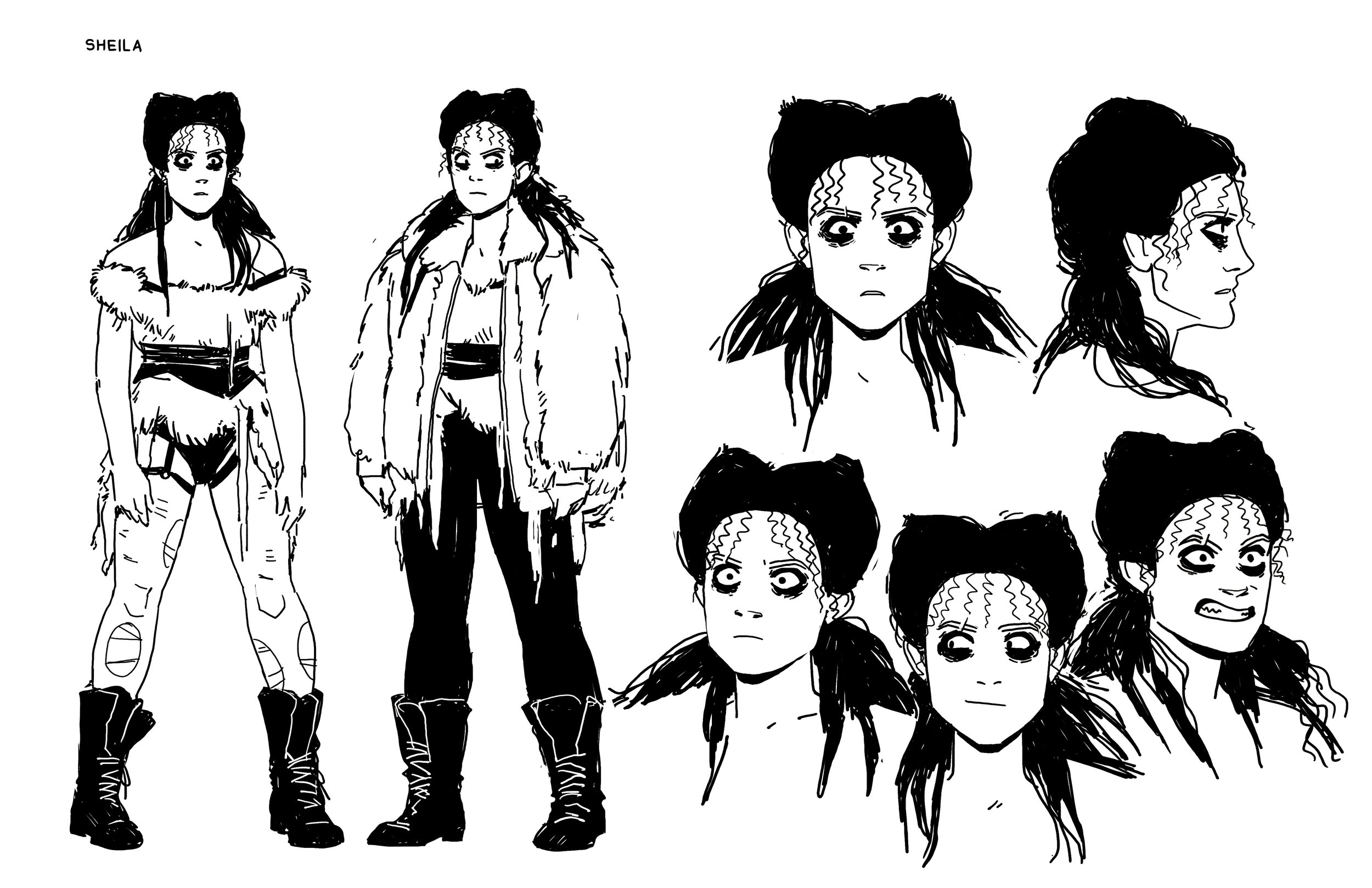  Character Sheet: Sheila  - GLOW  - IDW 