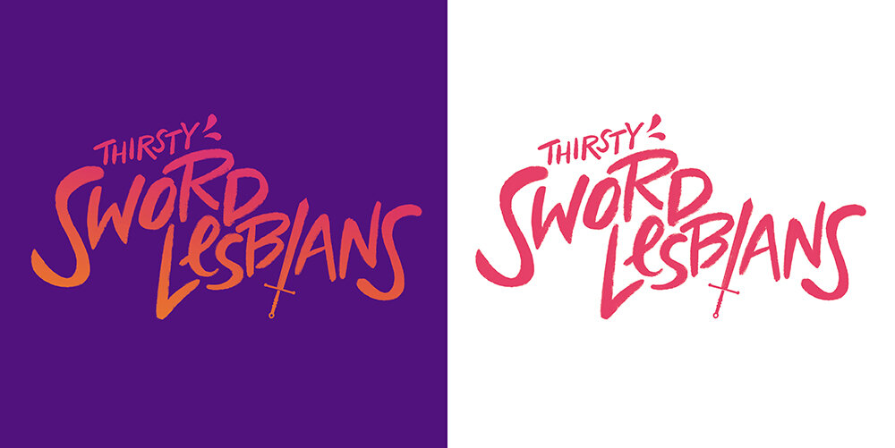  Logo and color design for Thirsty Sword Lesbians (Evil Hat Productions) 