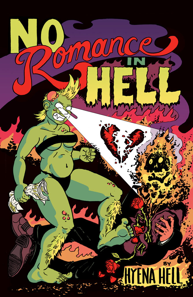  Colors for No Romance in Hell by Hyena Hell (Silver Sprocket) – Art by Hyena Hell 