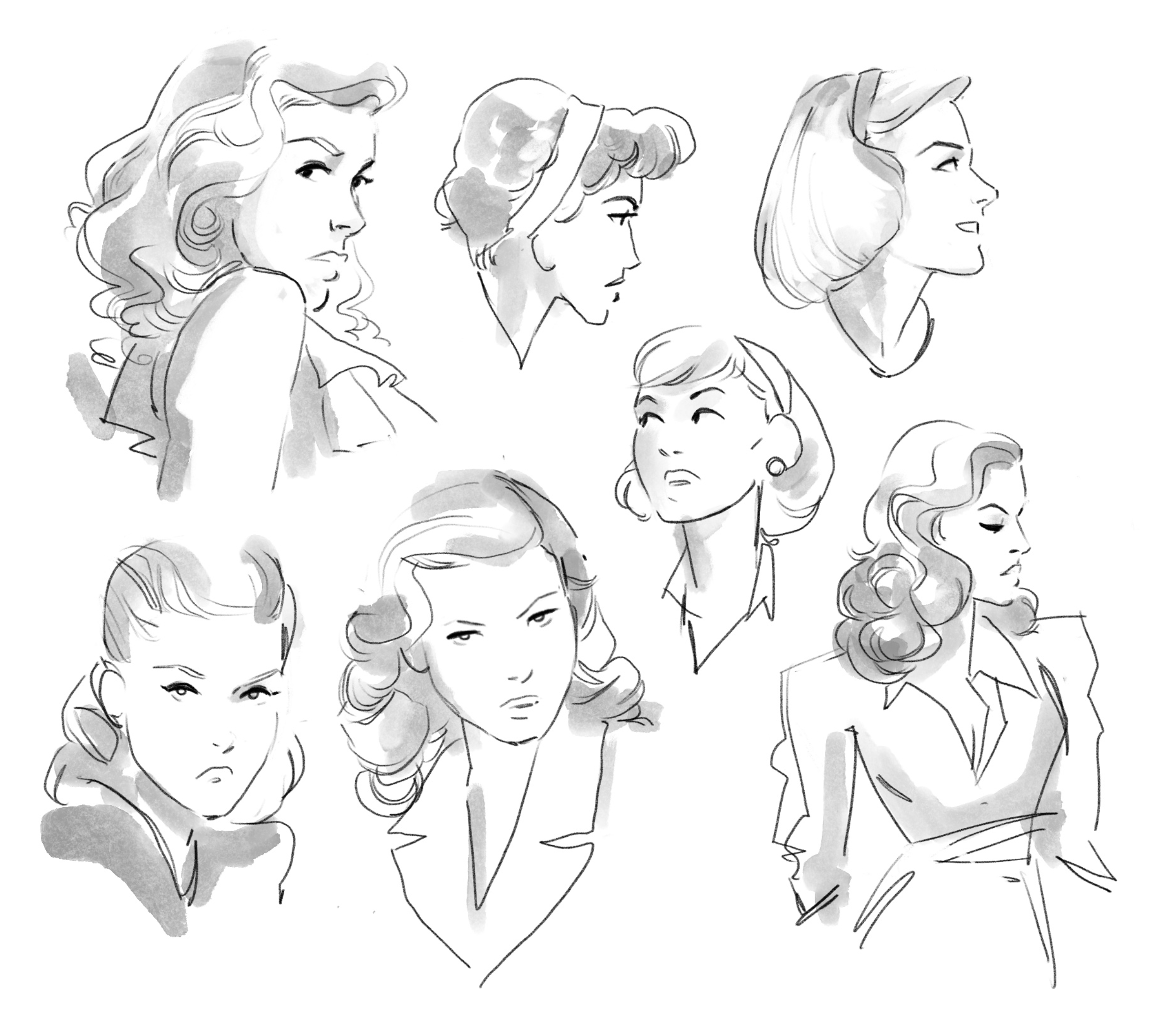  Studies – 1950s Hairstyles 