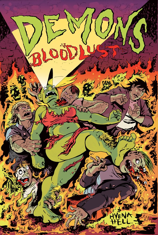  Colors for Demons: Bloodlust by Hyena Hell (Silver Sprocket) – Art by Hyena Hell 