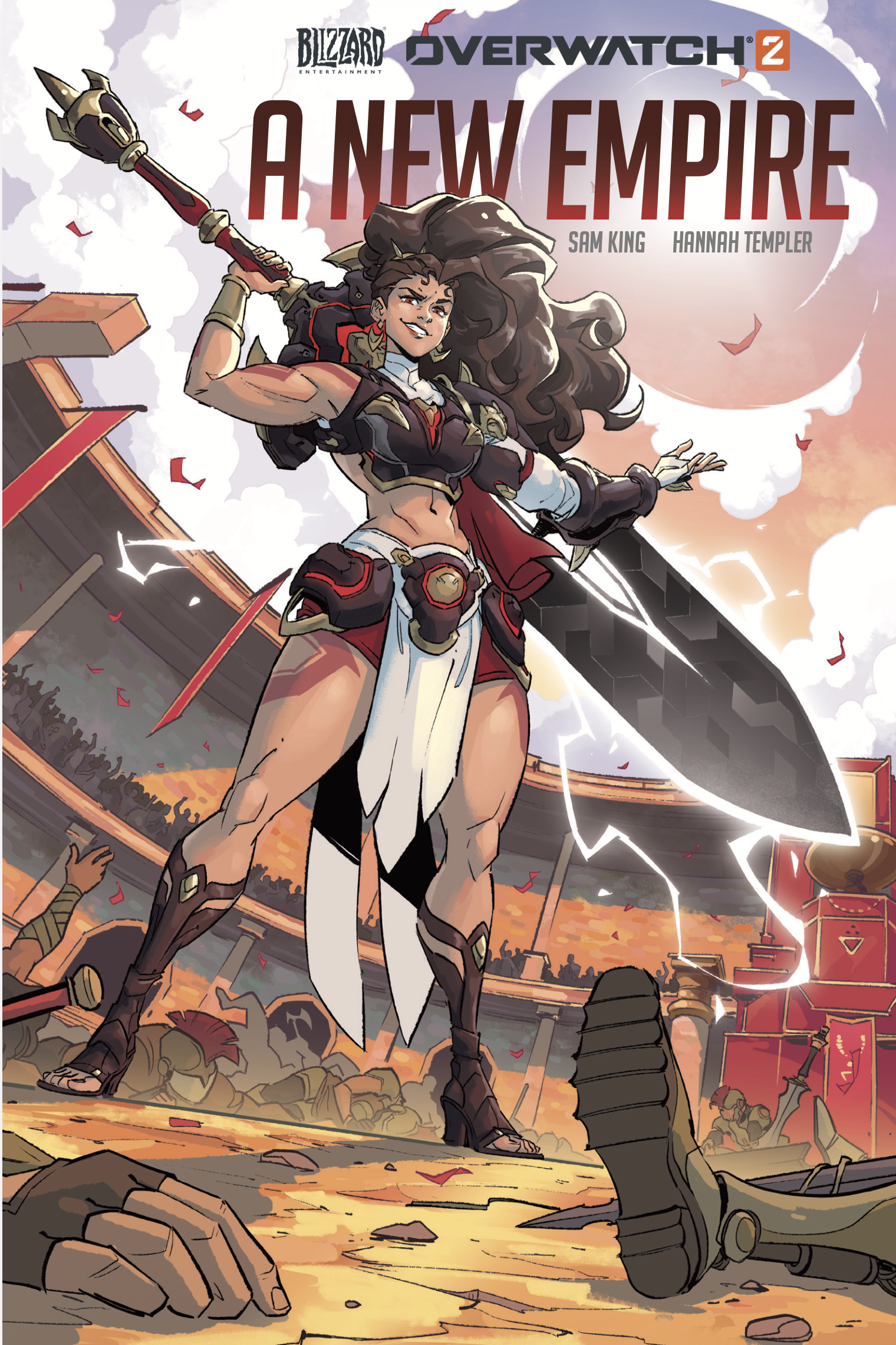  Cover -  A New Empire  (Blizzard) - cover artwork for a  short comic  introducing Vendetta, Overwatch’s 45th hero 