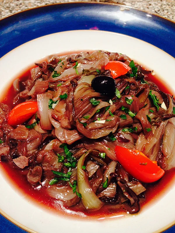Braised Tardivo (Braised Radicchio)