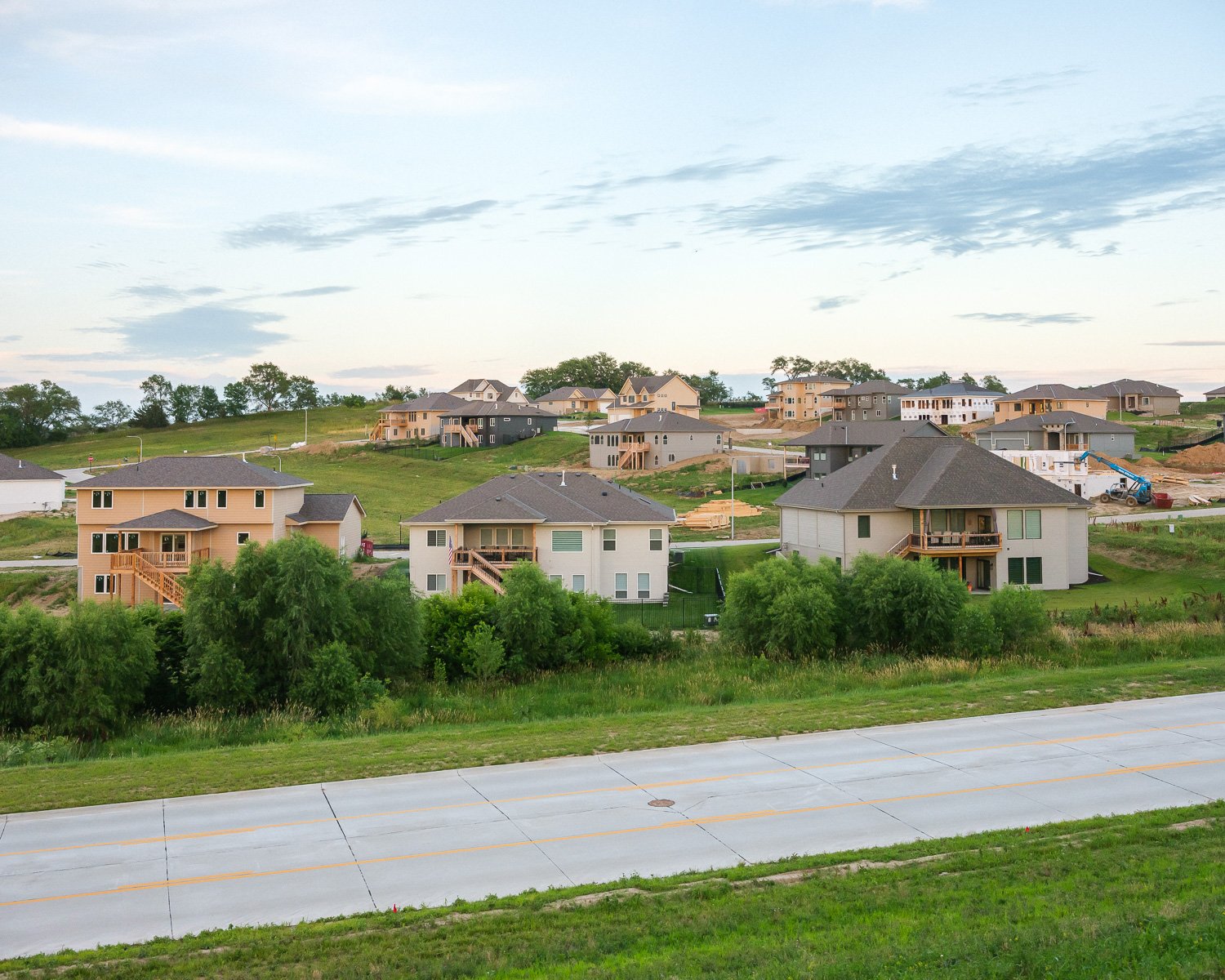  New home construction in Papillion, NE, for The New York Times, 2021 