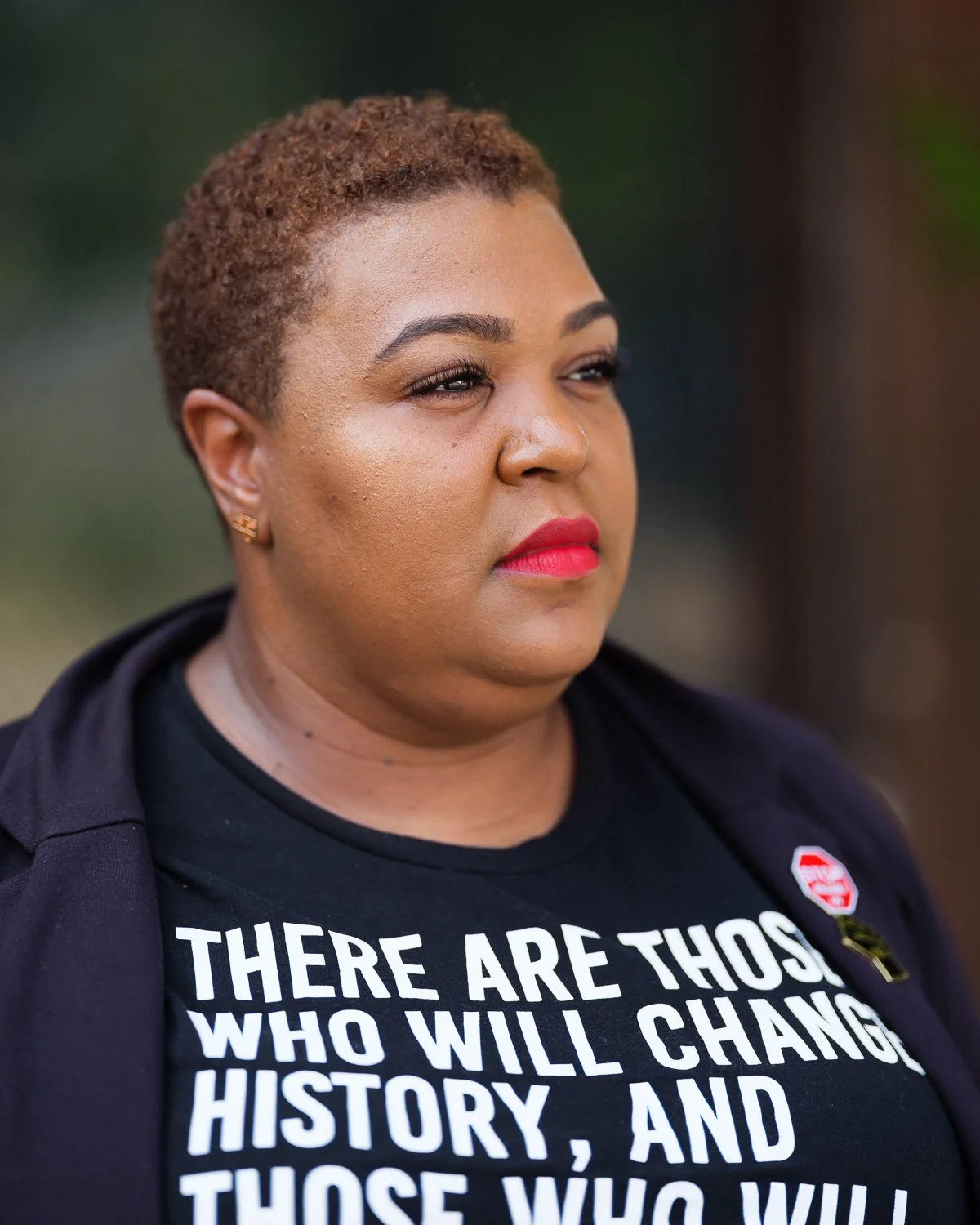  Precious McKesson, Nebraska Democratic Party Finance Director, in the neighborhood of North Omaha, NE, for The New York Times, 2020 