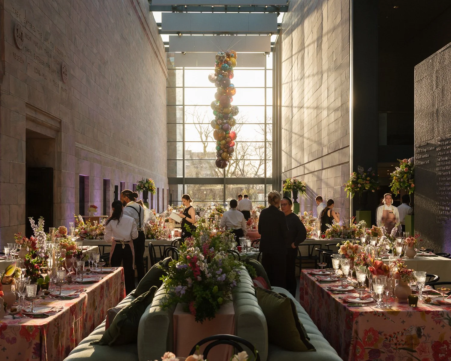  Catering company employees prepare for a wedding at the Joslyn Museum of Art, Omaha, NE, for the Wall Street Journal, 2025 