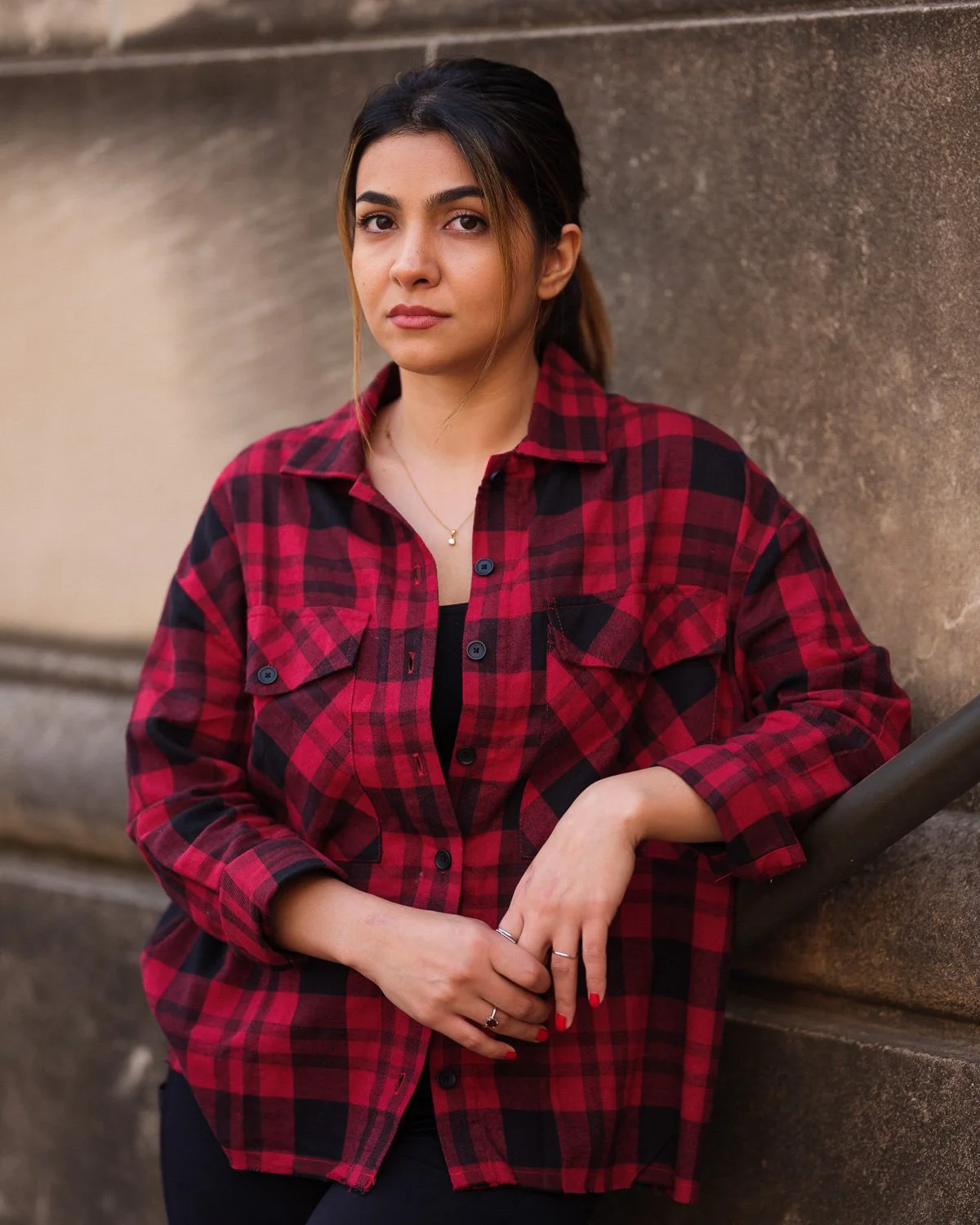  University of Nebraska graduate student and Afghan Fulbright Scholar Nasrin Nawa, Lincoln, NE, for HuffPost, 2022 