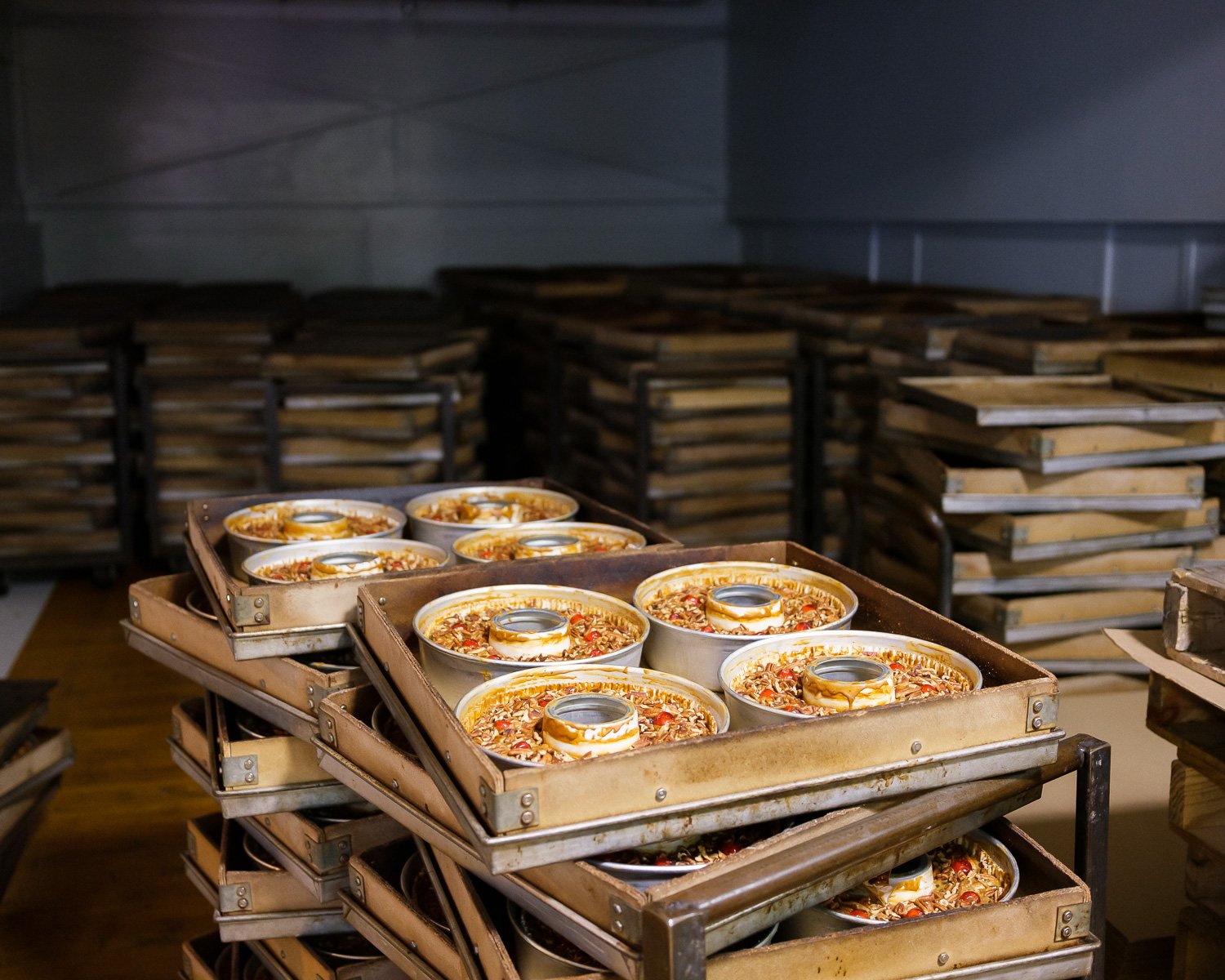  Baked goods are left to cool off before packaging at Beatrice Bakery Co., Beatrice, NE, for The New York Times, 2020 