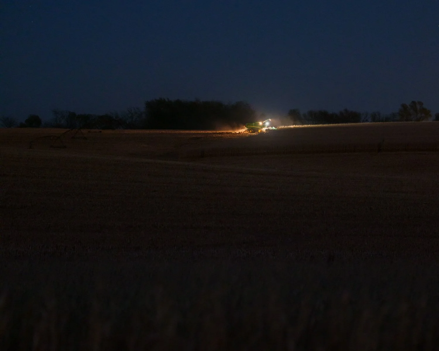  Farming at night on election day, outside Omaha, NE, for Vanity Fair, 2020 