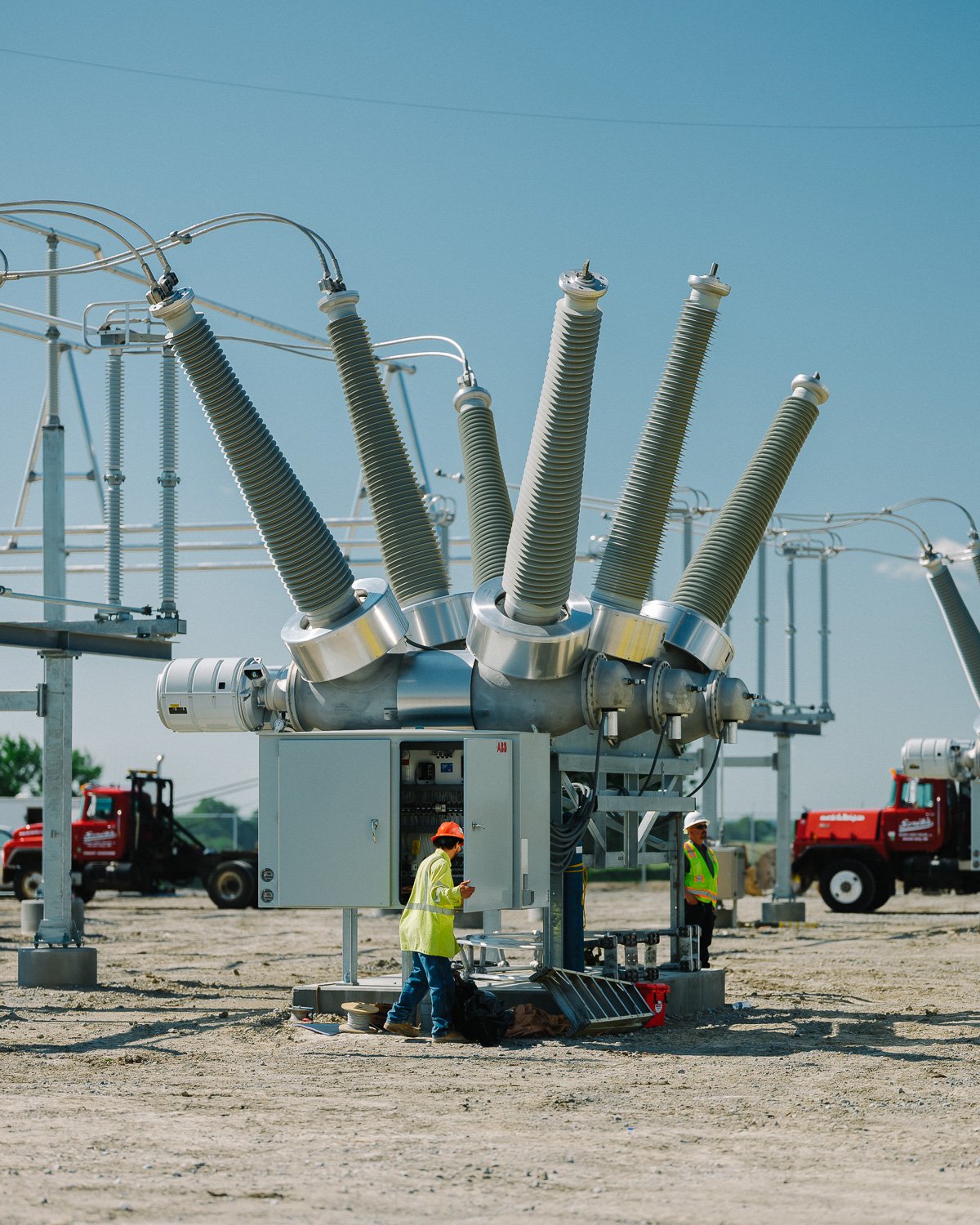  Inside an electrical substation at the Milligan 1 Wind Farm Project, Western, NE, for The New York Times, 2020 