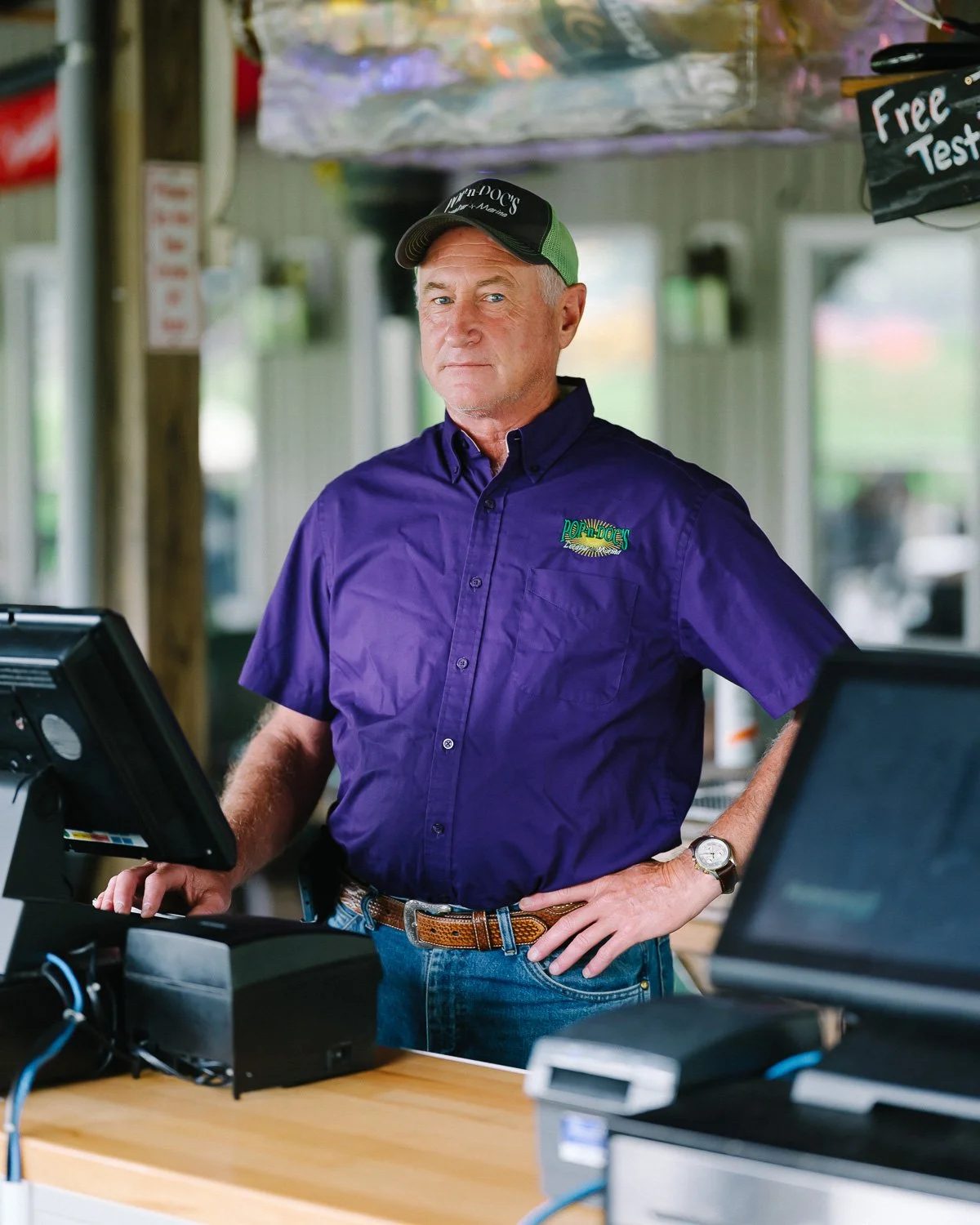  Mark Kwikkel, owner of Pop-n-Doc's Marina, Decatur, NE, for The Wall Street Journal, 2020 