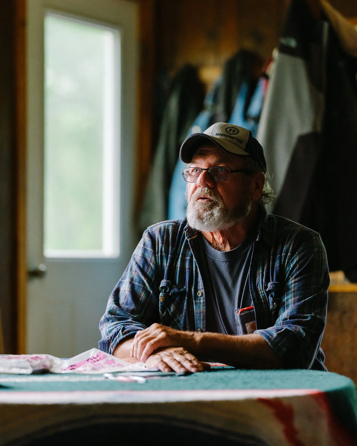  Norma Farrens' husband Tom at their home in Decatur, NE, for The Wall Street Journal, 2020 