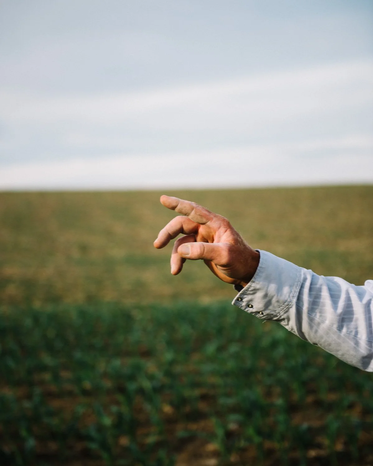  Danny Kluthe on his farm, near Dodge, NE, for Le Monde, 2017 