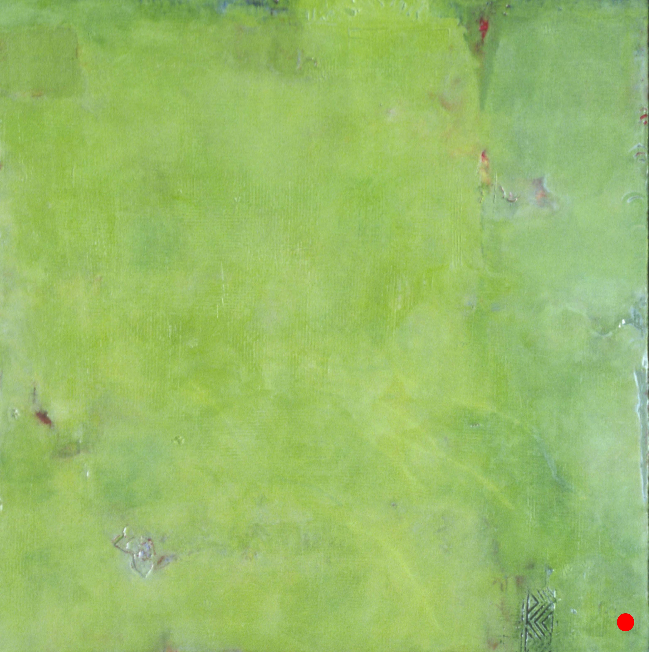 Verdant , 24"x 24", encaustic on wood, 2003 SOLD