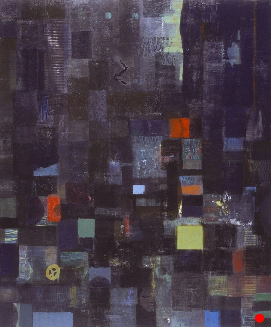 Black Dimension , 48"x 40", oil on wood, 1999 SOLD