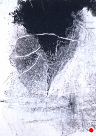 Shelter, 40.5"x 29.5", charcoal, graphite on paper, 2005 SOLD