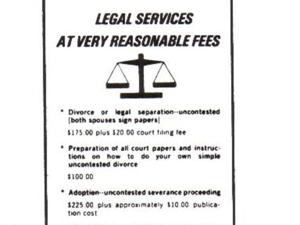 Th ad that started the controversy. It went all the way to the Supreme Court of the United States.
