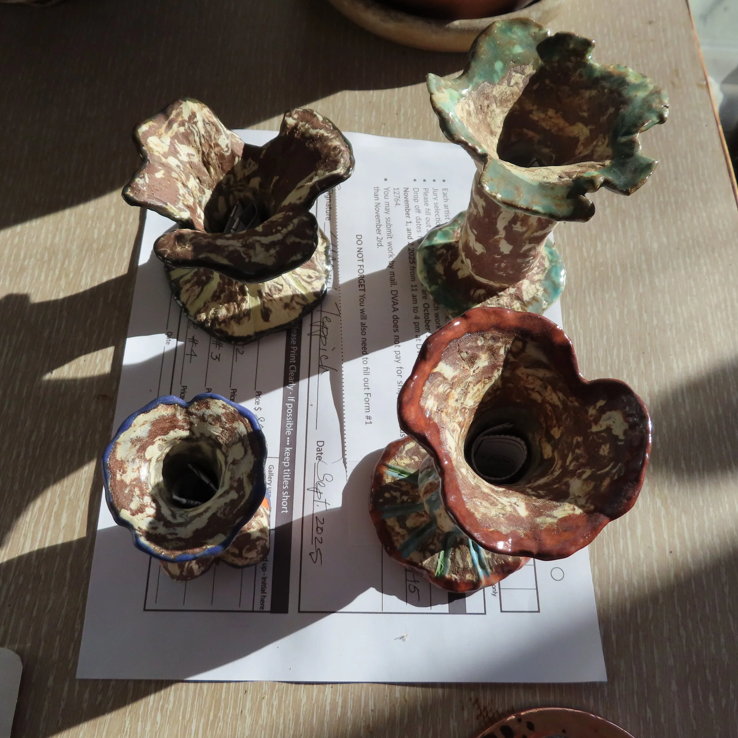 Shroom I-IV for the 6"x6" show 2025