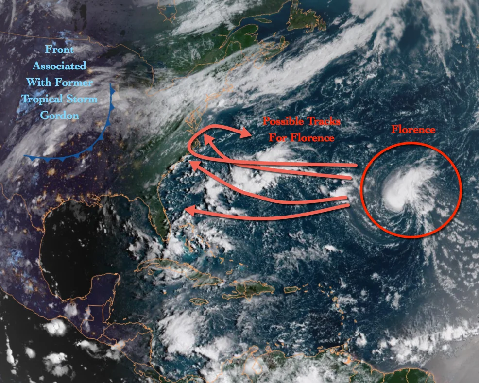 WNC Weekend Weather Outlook & An Update On The Progression Of Florence 