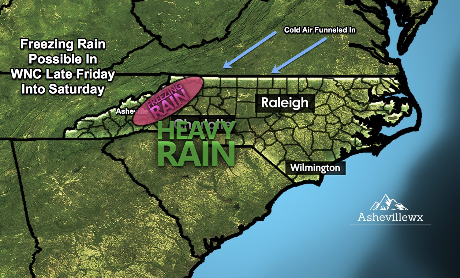 Ice Possible Along Blue Ridge Escarpment Saturday Morning