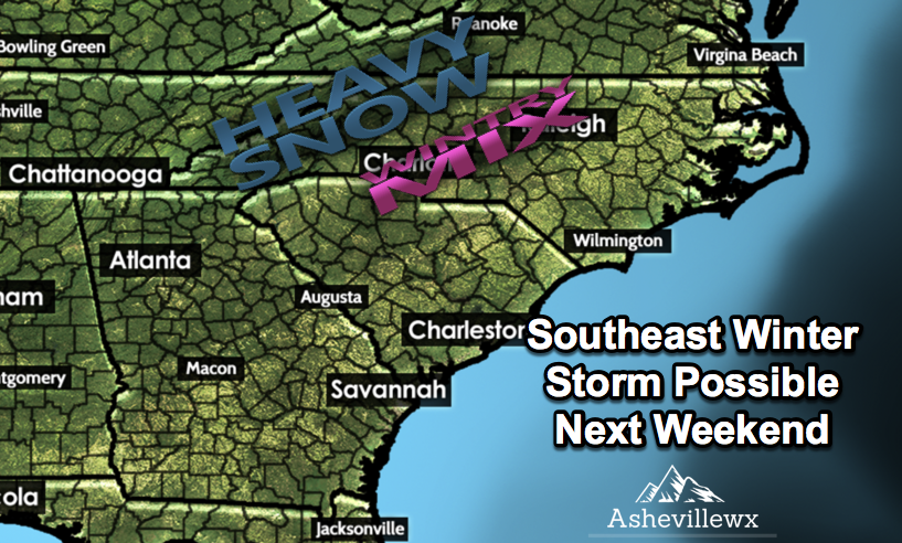 Impactful Winter Storm Possible Around WNC Next Weekend