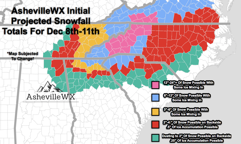 AshevilleWXProjectedSnowfallTotalsForDec8th-11thh2018.png