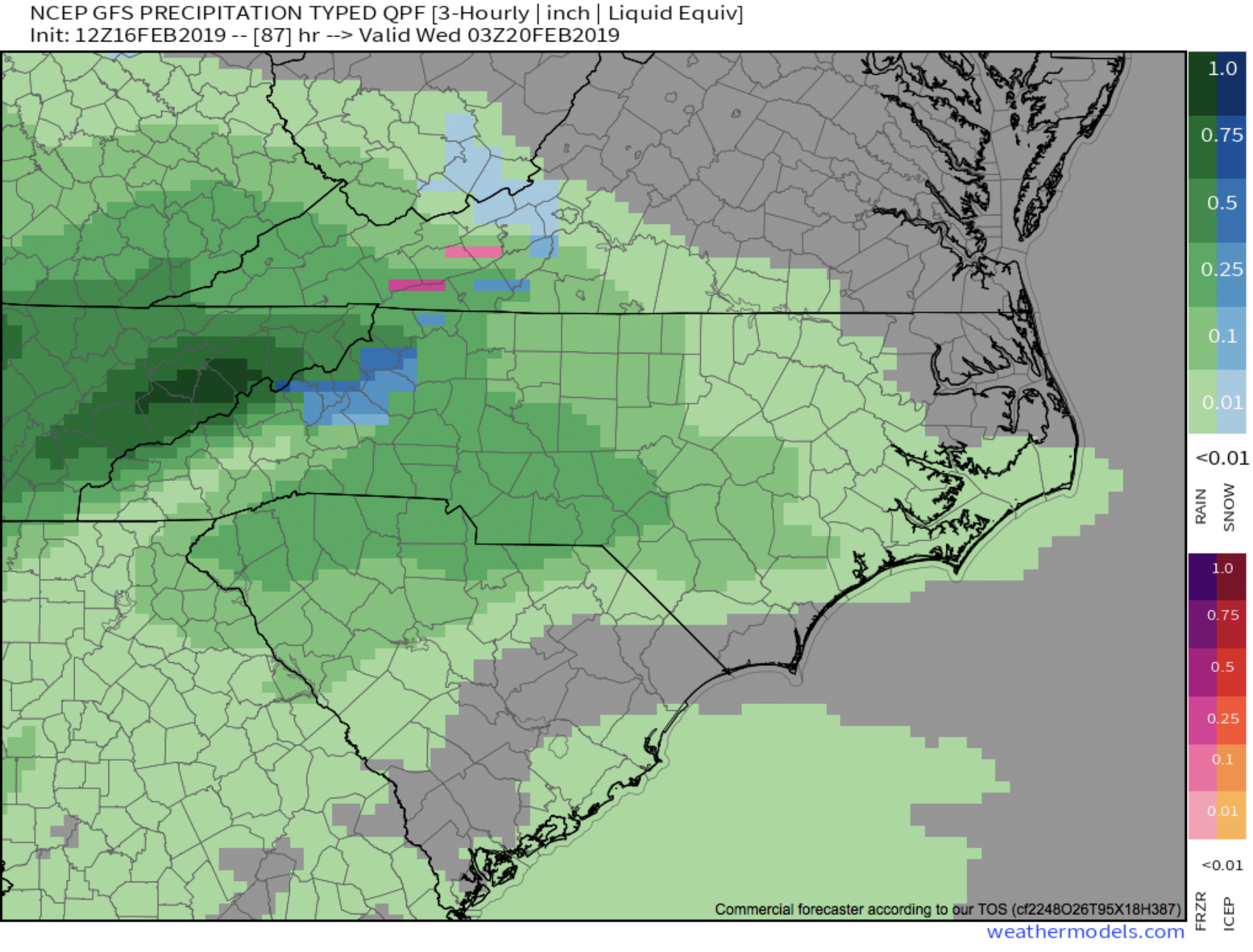 Chance For Wintry Weather Increasing For WNC On Tuesday Night, Above 3500' Could Get Hammered