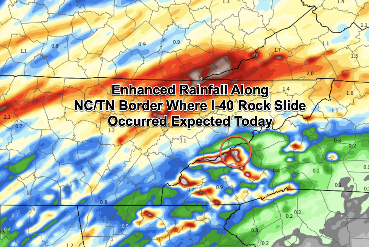 Rock Slide Closes I-40 In Both Directions, More Rain On The Way