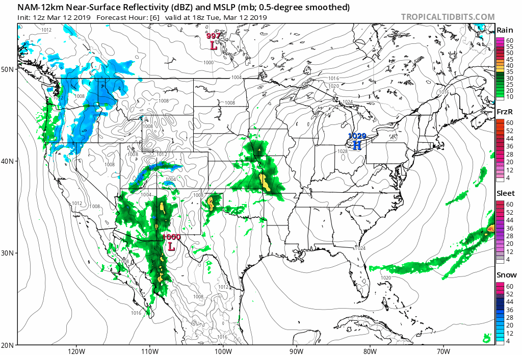 12km NAM Forecast GIF for next 84 hours courtesy of tropicaltidbits.com
