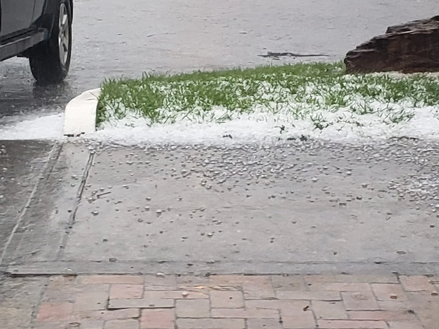Photo of Downtown Brevard, NC Posted on The AshevilleWX Facebook Page By Alissa Puckett