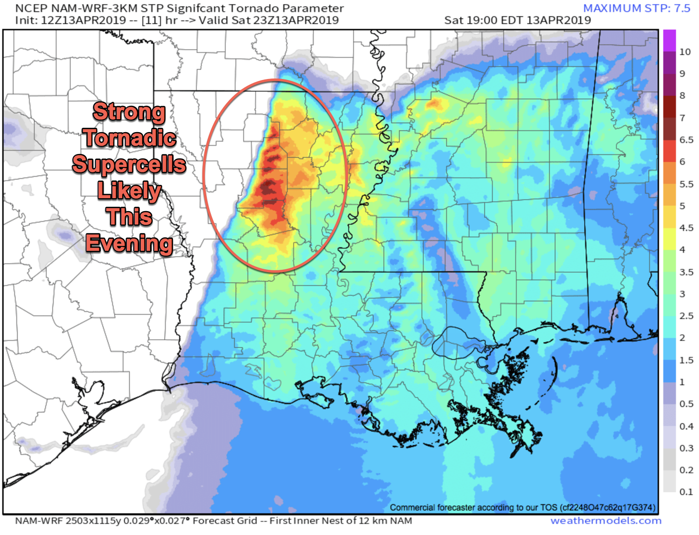 Courtesy of Weathermodels.com