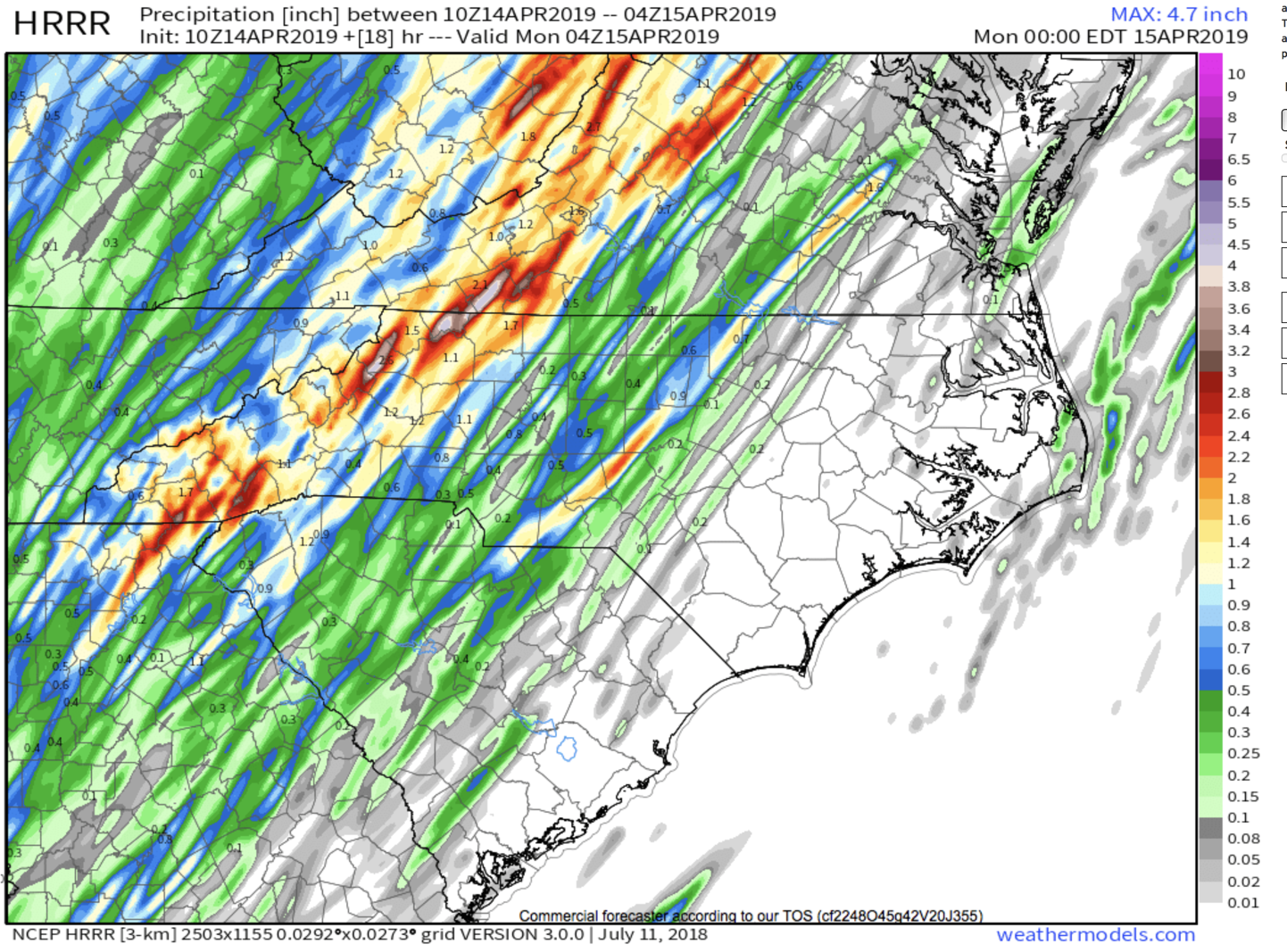 HRRR Courtesy of Weathermodels.com