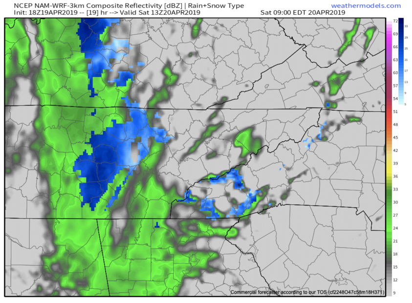 Snow Showers Cant Be Ruled Out Tomorrow Around WNC